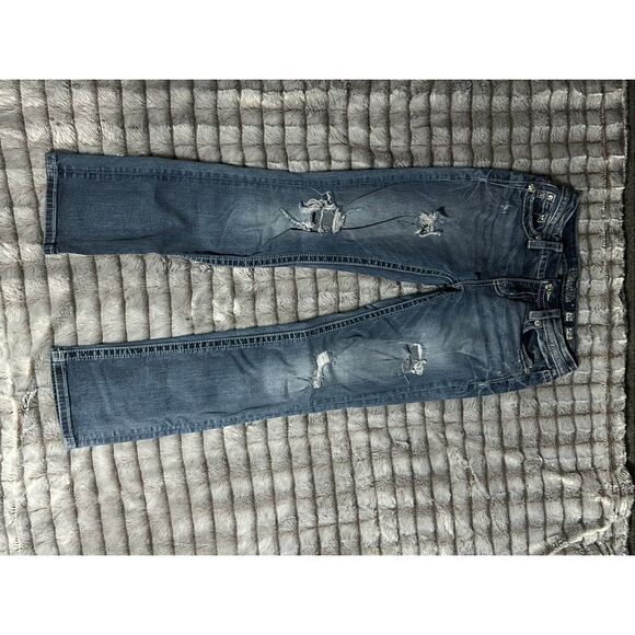 NWOT Women’s Embellished Miss Me Blue Jeans Size 26 - Picture 5 of 9